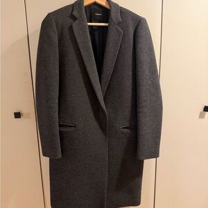 Theory Women’s Charcoal Wool Coat